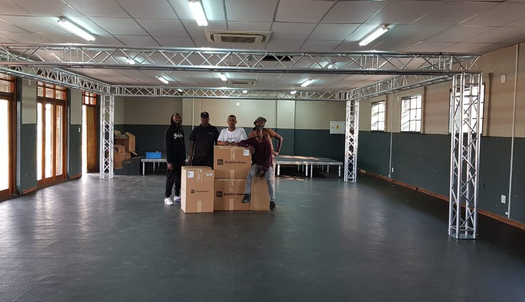 TX Theatre Productions install Electro-Voice and Eurotruss at Moses Molelekwa Art Centre